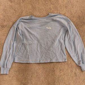 Blue Cropped Sweatshirt